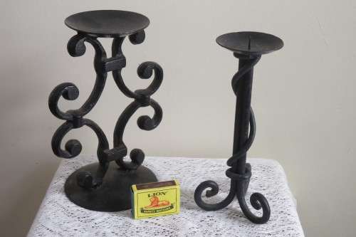 Metal candle holders