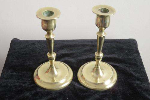 Solid brass candle holders