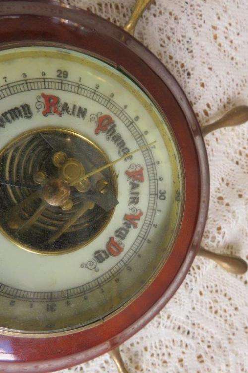 Barometer - ships wheel