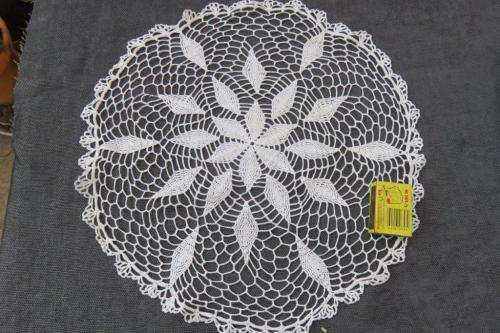 Large white doilie - crochet