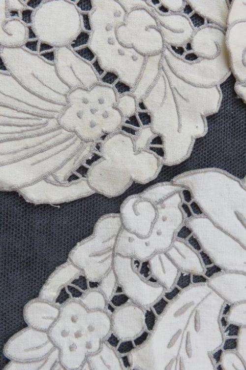 Embroidered doily set
