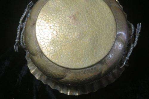 Lovely brass and copper basket / planter