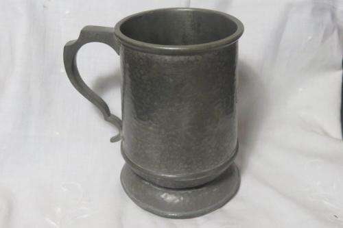 Old pewter tankard