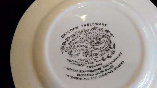 2 Vintage blue and white plates