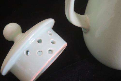 Vintage Lovatt's stoneware coffee pot - pale green