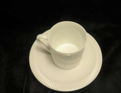 Arzberg coffee expresso/coffee duo cup and saucer - Athena White - 6cm high
