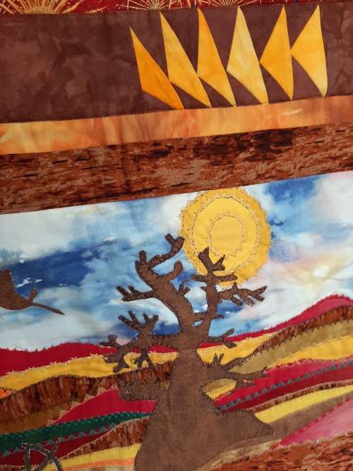 Quilt - African theme - 81 x 100 cm
