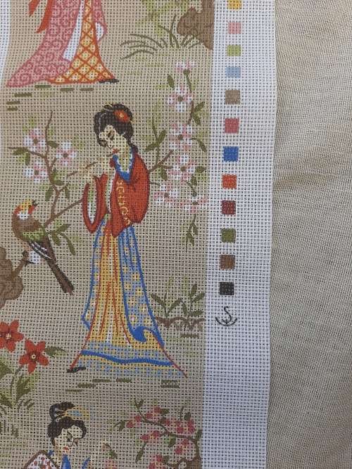 Tapestry canvas - Chinese women - canvas only