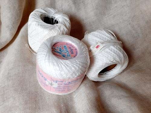 Crochet cottons - white