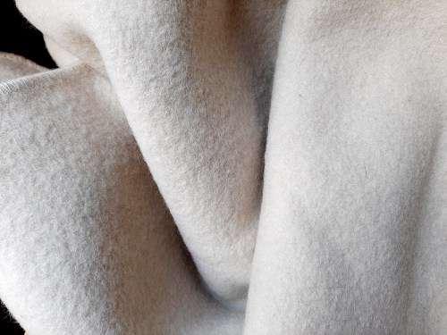 Waverley pure wool blanket - thick, heavy, off white - 180 x 225cm