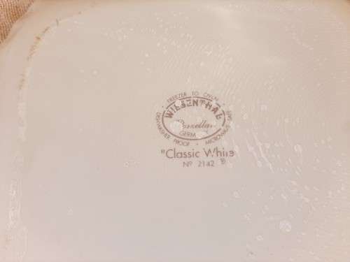 White Wiesenthal Classic White plate 22 x 17cm