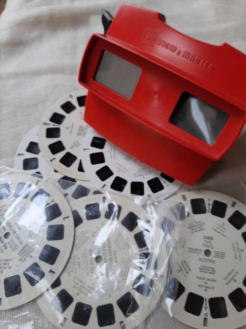 Viewmaster - made in Belgium with 6 tourist reels - retro
