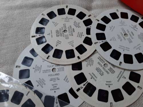 Viewmaster - made in Belgium with 6 tourist reels - retro