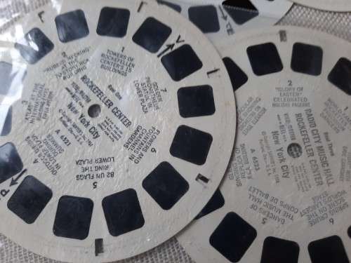 Viewmaster - made in Belgium with 6 tourist reels - retro
