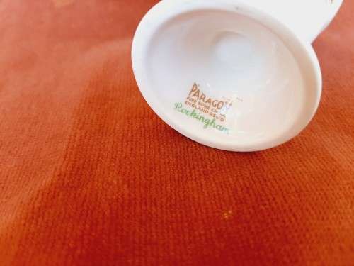 Paragon china egg cup - Rockingham- 7cm high - VGC