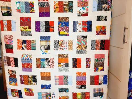 Quilt - - colourful - 123 x 120 cm - new