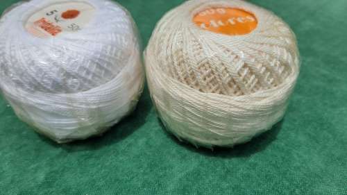 2 balls crochet yarn no. 5 Tridalia and Dolores - 50g - new