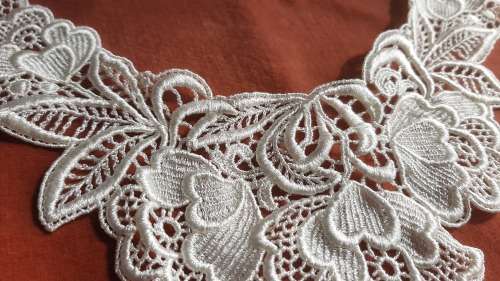 Vintage lace collar detail trim