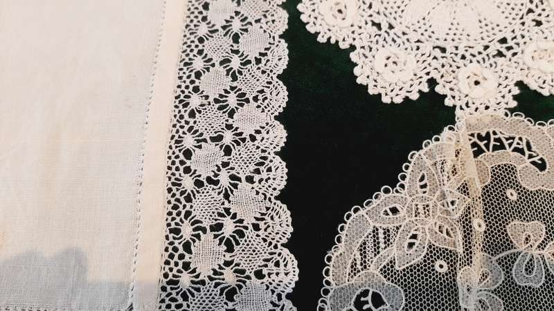 Four delicate doilies -  12, 15,  and  21cm