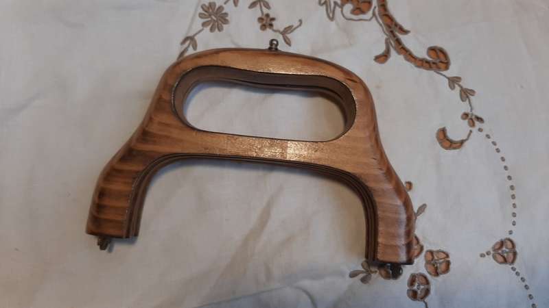 Bag handles - wooden  - 20cm wide