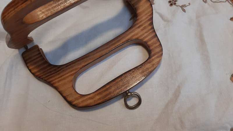 Bag handles - wooden  - 20cm wide