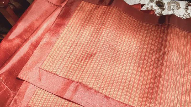 Silk runner, place mats and napkins set made in Cambodia