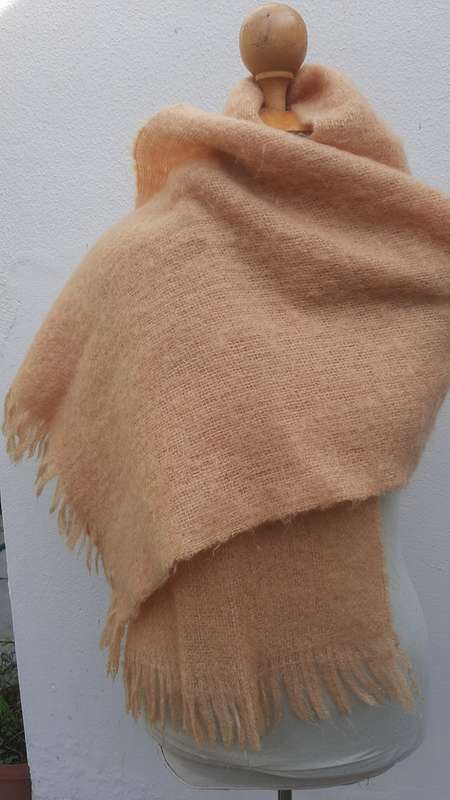 Vintage Mohair scarf  160 x 50cm