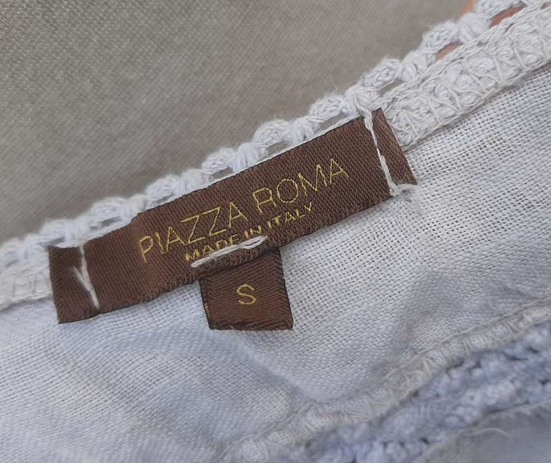 Linen dress -made in Italy - size  medium 36