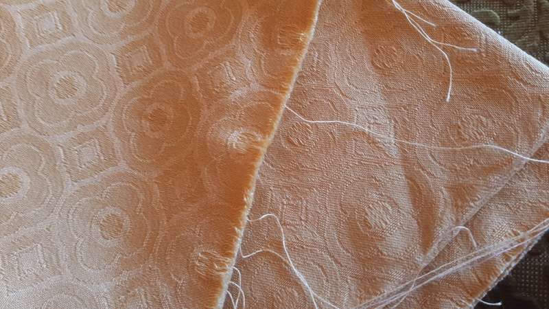 Pieces of upholstery fabric