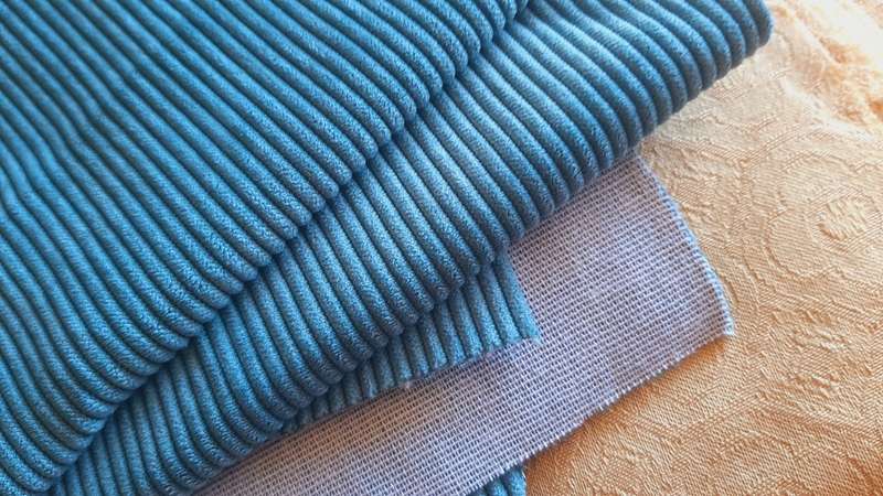Pieces of upholstery fabric