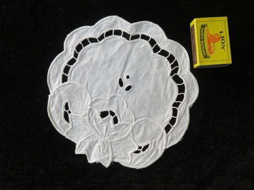 Embroidered doilie