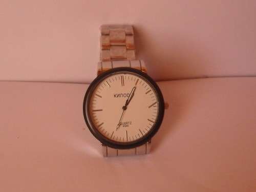 Men's Watch - Knuode K885 Round Fashion Analog with battery (White, Black on Silwer)