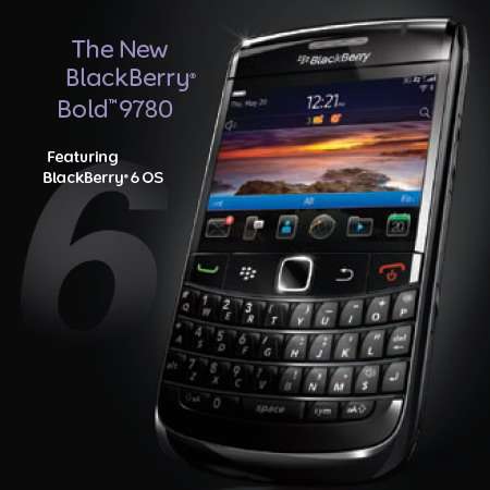 ***** BLACKBERRY BOLD 9780 ***** AS BRAND NEW IN BOX **** WARRANTY *****