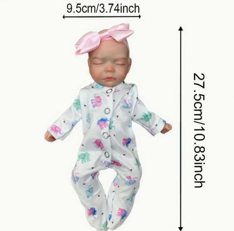 Adorable 25.4cm Sleeping Twins - Lifelike Silicone Reborn Dolls