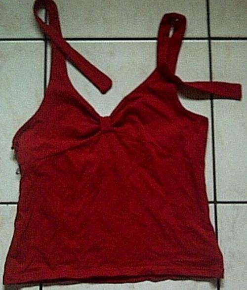 Red Halterneck top - stunning :) 'RT Denim' brand in size large