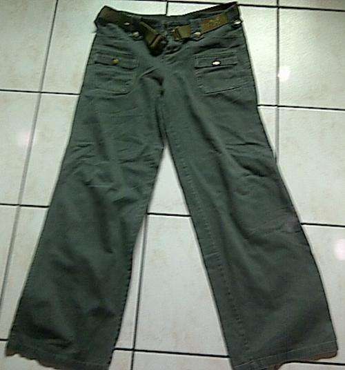 Stunning khaki pants, matching belt - medium (price reduced)