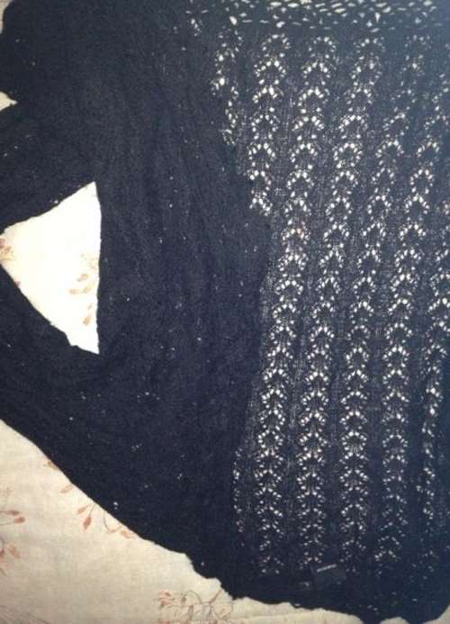 Delicate lace knit jersey with ties - truworths - large - price reduced