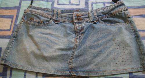 Super-short mini skirt - denim - OBR - price reduced
