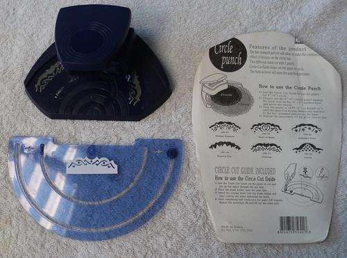 Circle Punch 4and 6 inch Scrapbooking Card Craft