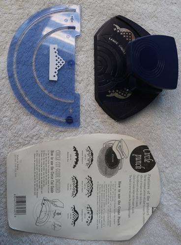 Circle Punch 4and 6 inch Scrapbooking Card Craft