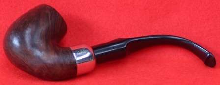 K & P 312 Bent Stem  Smoking Pipe.Kromsteel