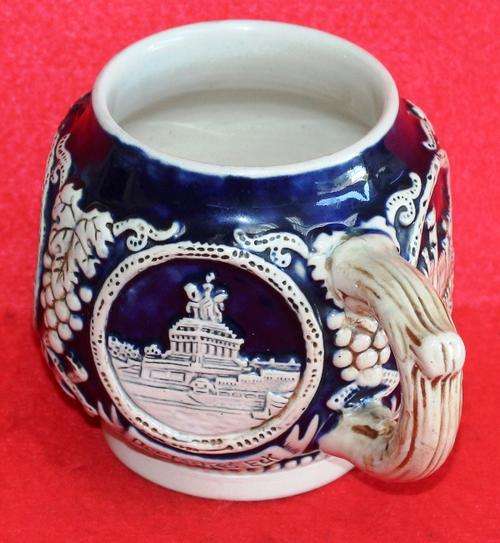 3 1/2` German Stein Souvenir Rheinstein, Niederwald, Stolzenfels, Deutsches Eck