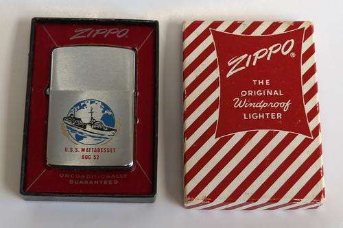 U.S.S. MATTABESSET ZIPPO 1961 =  AOG 52. VINTAGE