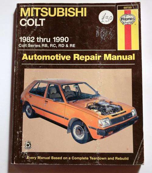Haynes Manual - Mitsubishi Colt - 1982 thru 1990