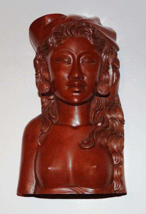 Wooden "Bali" Statue of woman