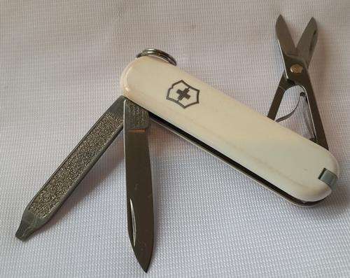 Victorinox Swiss Army Knife - Classic SD White Scales with Logo