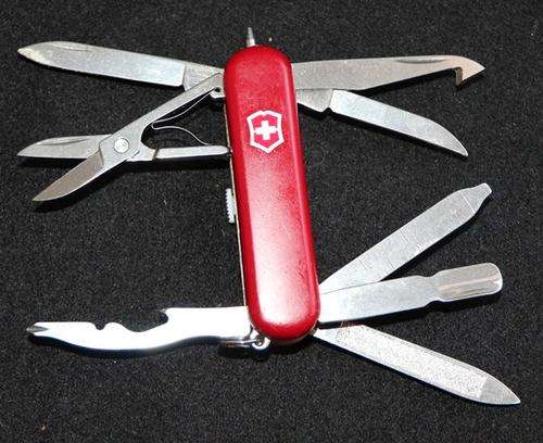 Victorinox Swiss Army Knife - Red - Mini Champ 16 Function