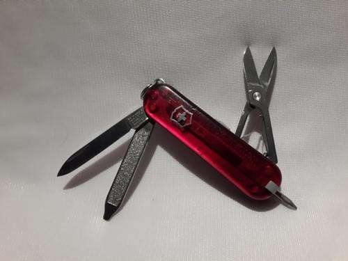 Victorinox Swiss Army Knife - signature - with Pen and see through scales
