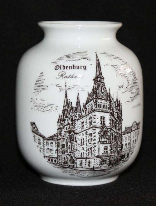 Royal Porzellan Bavaria KPM Germany Jar Oldenburg Rathouse no lid