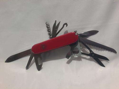 Victorinox - Woodsman - Swiss Army Knife Discontinued Model Red Scales Rare